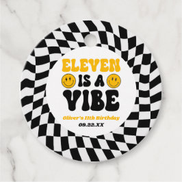 Etiquetas Para Lembrancinhas Eleven Is A Vibe Retro 11th Birthday Party