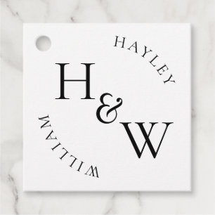 Etiquetas Para Lembrancinhas Ellesmere Monograma Wedding Favor