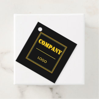 Etiquetas Para Lembrancinhas Empresa Personalizada Preta Moderna Personalizada