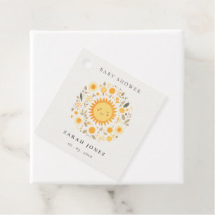 Etiquetas Para Lembrancinhas Engraçado Nosso Pequeno Chá de fraldas Sol De Boho