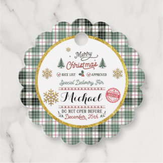 Etiquetas Para Lembrancinhas Entrega Especial Personalizada do Papai Noel do Po