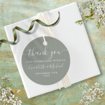 Escrito Elegante Obrigado Sage Green Wedding