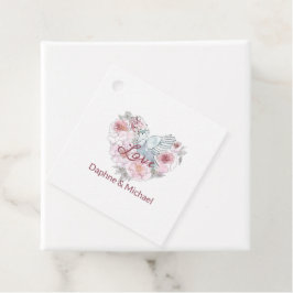 Etiquetas Para Lembrancinhas Escrito Elegante Rustic Modern Chic Heart Script