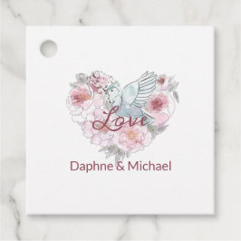 Etiquetas Para Lembrancinhas Escrito Elegante Rustic Modern Chic Heart Script