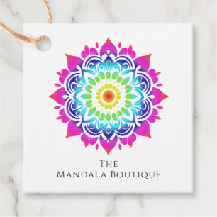 Etiquetas Para Lembrancinhas Esoteric Mandala Metafísica Holística Boho Brilhan