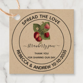 Etiquetas Para Lembrancinhas Espalhe O Favor Do Papel StrawberryJ am Kraft