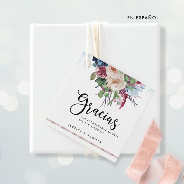 Etiquetas Para Lembrancinhas Espanhol, Pastel Floral Quinceañera Favorece Etiqu (Criador carregado)
