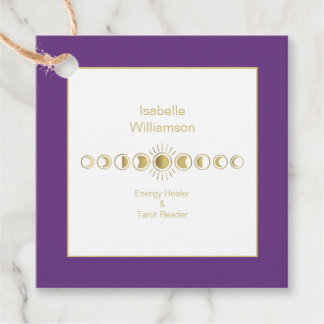 Etiquetas Para Lembrancinhas Espiritual de Fase da Lua Celestial Mística