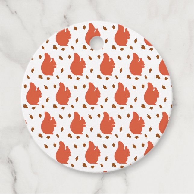 Etiquetas Para Lembrancinhas Esquilo Vermelho (Frente)