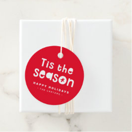 Etiquetas Para Lembrancinhas Esta é a estação NATAL GIFT negrito vermelho festi