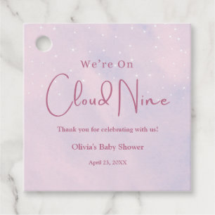 Etiquetas Para Lembrancinhas Estamos no Chá de fraldas Cloud Nine Girl