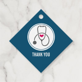 Etiquetas Para Lembrancinhas Estetoscópio de Enfermagem de Cinzas Simples Obrig