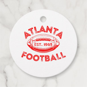 Etiquetas Para Lembrancinhas Estilo de Vintage de Futebol Atlanta