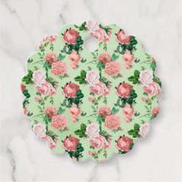 Etiquetas Para Lembrancinhas Estilo de Vintage de Rosas Rosa