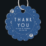 Etiquetas Para Lembrancinhas Estrela Noturna Azul Místico Celestial Obrigado<br><div class="desc">Starnight obrigado você favorece as etiquetas</div>