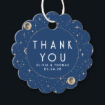 Etiquetas Para Lembrancinhas Estrela Noturna Azul Místico Celestial Obrigado<br><div class="desc">Starnight obrigado você favorece as etiquetas</div>