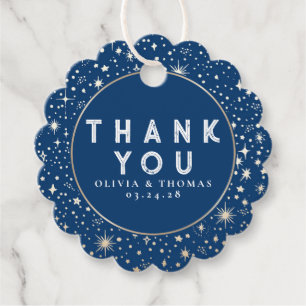 Etiquetas Para Lembrancinhas Estrelas da Noite Mística Celestial Obrigado