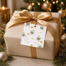 Etiquetas Para Lembrancinhas Estrelas Douradas Personalizadas e Ornamentos de N