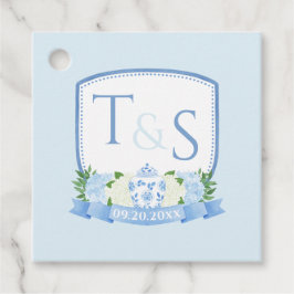 Etiquetas Para Lembrancinhas Eterno Ginger Jar Monograma Crest Casamento