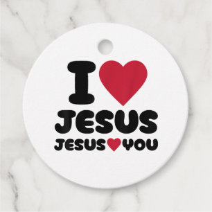 Etiquetas Para Lembrancinhas Eu amo Jesus e Jesus te ama cristão