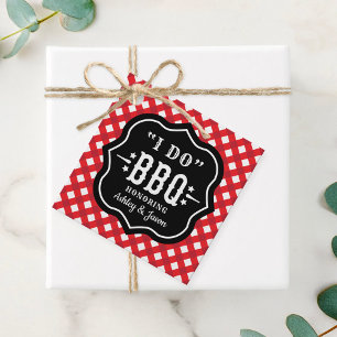 Etiquetas Para Lembrancinhas Eu Faço Churrasco Xadrez Vermelho Casamento