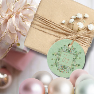Etiquetas Para Lembrancinhas Eucalipto Botânico Glitter Verde Claro Personaliza