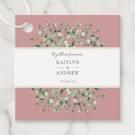 Etiquetas Para Lembrancinhas Eucalipto Rosa Rosa Rosa, Juntos Para Casamento Nu