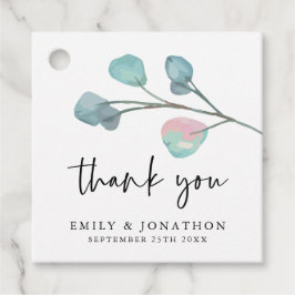 Etiquetas Para Lembrancinhas Eucalyptus Elegant Script Obrigado A Favorecer Eti