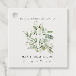 Etiquetas Para Lembrancinhas Eucalyptus Fern Fauna Cross Memorial Simpatia