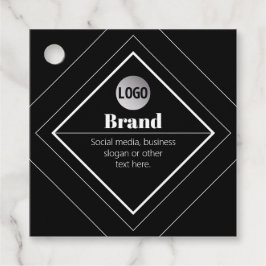 Etiquetas Para Lembrancinhas Faça o Upload do Seu Logotipo e Design de Texto Pe