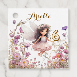 Etiquetas Para Lembrancinhas Fada Lavanda flor silvestre pixie aniversário