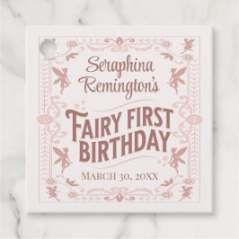 Etiquetas Para Lembrancinhas Fada Primeiro Aniversário Festa de Boas Meninas Ro