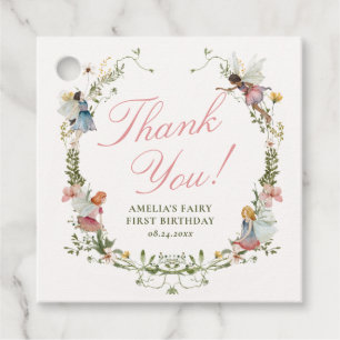 Etiquetas Para Lembrancinhas Fairy First Vintage Floral Birthday