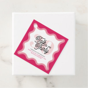 Etiquetas Para Lembrancinhas Fale 30 para mim Curvy Groovy aniversário de 30 an