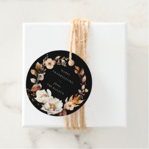 Etiquetas Para Lembrancinhas Fall Floral Wreath Elegante