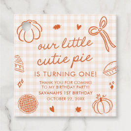 Etiquetas Para Lembrancinhas Fall Hand Drawn A Little Cutie Pie 1st Birthday 