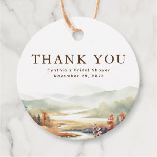 Etiquetas Para Lembrancinhas Fall Nature Elegante Obrigado