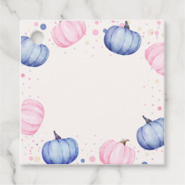 Etiquetas Para Lembrancinhas Fall Pumpkin Gender Reveal Favor Tags Pink Blue