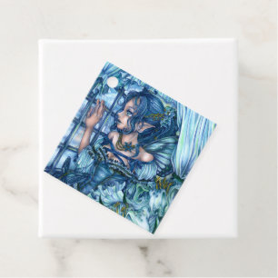 Etiquetas Para Lembrancinhas Fantasy Fairy Anime Girl Victorian Blue
