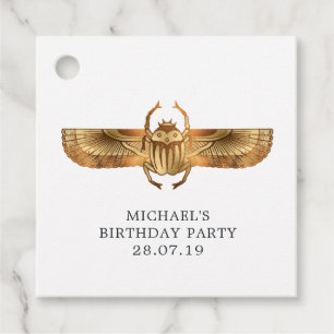 Etiquetas Para Lembrancinhas Faux Gold Foil Egípcia Themed Party