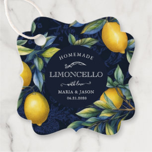 Etiquetas Para Lembrancinhas Favor Clássico de Limoncello Monograma