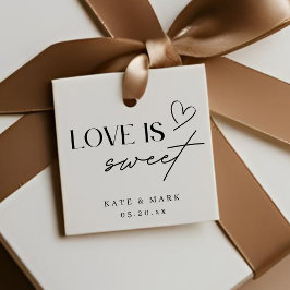 Etiquetas Para Lembrancinhas Favor de casamento Minimalist Love is Sweet