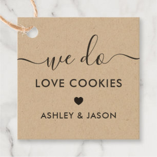 Etiquetas Para Lembrancinhas Favor De Cookie De Casamento, Nós Adoramos Cookies