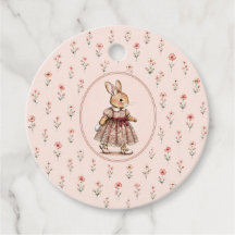 Favor de Menina Coelho Vintage Floral Chuveirinho
