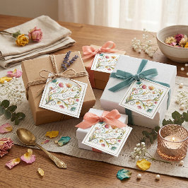 Etiquetas Para Lembrancinhas Fé Esperança Amor floral