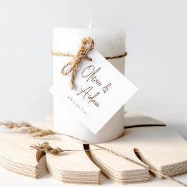 Etiquetas Para Lembrancinhas Feira | Casamento de Script Manuscrito Moderno