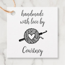 Etiquetas Para Lembrancinhas Feita À Mão Com Crochet De Amor