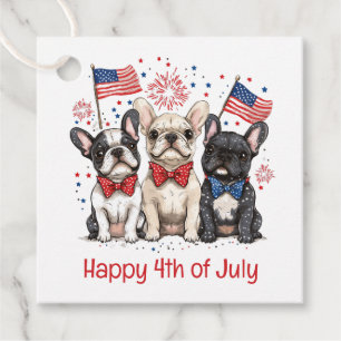 Etiquetas Para Lembrancinhas Feliz 4 De Julho, Buldog Francês