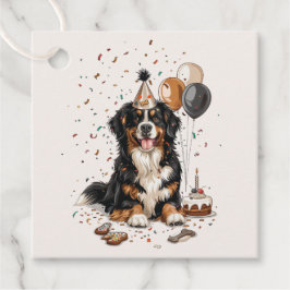 Etiquetas Para Lembrancinhas Feliz Aniversário Bernese Mountain Dog