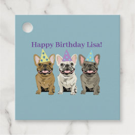 Etiquetas Para Lembrancinhas Feliz Aniversário! Bulldogs Franceses